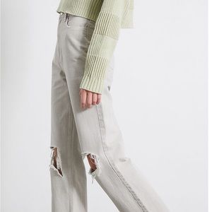 PacSun Eco Gray Ripped Boyfriend Jeans